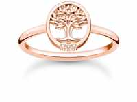 THOMAS SABO Damen Ring Tree of Love mit weißen Steinen roségold 925...