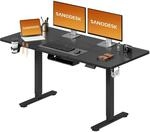 SANODESK H&ouml;henverstellbarer Schreibtisch 140&times;60 cm &ndash; Ergonomischer Standing...