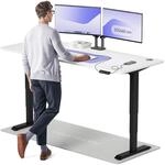 Desktronic HomePro H&ouml;henverstellbarer Schreibtisch 200 &times; 80 cm &ndash; Elektrischer