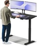 Desktronic Homeone H&ouml;henverstellbarer Schreibtisch 140 &times; 70 cm &ndash; Elektrischer