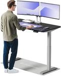 Desktronic Homeone H&ouml;henverstellbarer Schreibtisch 140 &times; 70 cm &ndash; Elektrischer