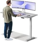 Desktronic Homeone H&ouml;henverstellbarer Schreibtisch 160 &times; 80 cm &ndash; Elektrischer