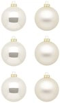 Inge Glas Weihnachtskugeln | Sch&ouml;ne Christbaumkugeln aus Glas | 30 Kugeln in