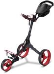 Big Max IQ&sup2; Golftrolley - Schiebetrolley (Schwarz-Rot)