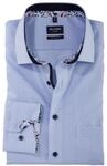 OLYMP Herren Businesshemd Langarm Luxor,Einfarbig,modern fit,Global Kent,bleu 11,41