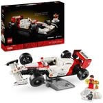 LEGO Icons McLaren MP4/4 & Ayrton Senna Modellauto Set, F1 Rennwagen Bausatz f&uuml;r