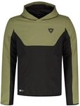 REV'IT! Revit Andon Motorrad Hoodie, schwarz/gr&uuml;n, XL