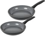 KUHN RIKON Easy Ceramic Bratpfannen Set, 24 & 28 cm, Induktion, 2-teilig