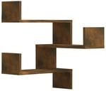 vidaXL Wand Eckregal 2 STK., Wandregal f&uuml;r Schlafzimmer Wohnzimmer, H&auml;ngeregal