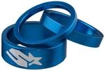 Spank Vorbauten Headset Spacer kit (3pcs/Set), Blue, One Size, SP-STM-0056