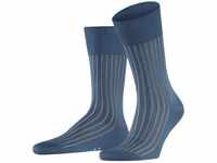 FALKE Herren Socken Shadow M SO Baumwolle gemustert 1 Paar, Blau (Deep Sea...
