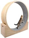 Elmato Katzenlaufrad Simba L & XXL ca. 120 cm / 140 cm in wei&szlig;/beige & grau/meliert