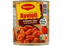 Maggi Ravioli in pikanter Sauce mit würzigem Rindfleisch, 6er Pack (6 x 800g)