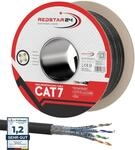 RedStar24 100m Cat7 Erdkabel Verlegekabel Outdoor Lan Kabel Installationskabel