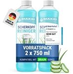Maxxi Clean | 2x 750 ml Nachf&uuml;llfl&uuml;ssigkeit Scherkopfreiniger f&uuml;r