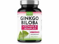 Vegan Ginkgo Biloba Extrakt hochdosiert - mit Vitamin B12 trägt zur...