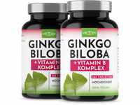 Ginkgo Biloba 3000, 2x 365 Stück - Preis-Leistungs-Sieger + B-Vitamin Power...