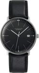 JUNGHANS max Bill Herren-Automatikuhr mit Saphirglas Schwarz 27/4701.02