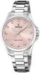Festina Damen Solaruhr Edelstahl 316L Silber - Quarzwerk - Mineralglas hochresistent