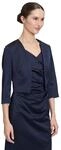 Vera Mont Damen 0059/4822 Bolero, Blau, 46 EU