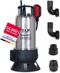 T.I.P. TVX 7000 Schmutzwasser Tauchpumpe 7000l/h Edelstahl Motorwelle
