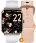 ICE-WATCH Unisex Digital Armbanduhr Ice Smart - Ice 1.0 - Rg - 2 Bands - Nude - White