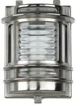 Licht-Erlebnisse Wandlampe Au&szlig;en Glas Messing in Nickel IP64 Haus Eingang T:17...