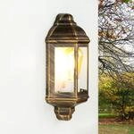Licht-Erlebnisse Wandlampe Antik Au&szlig;en, Au&szlig;enwandleuchte Kupfer, Schiffsleuchte,