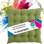 wometo Sitzkissen Stuhl 40x40 Oeko-TEX - gr&uuml;n Sitzpolster Stuhlkissen mit