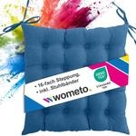 wometo Sitzkissen Stuhl 40x40 Oeko-TEX - t&uuml;rkis blau Sitzpolster Stuhlkissen mit