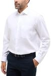ETERNA Langarm Hemd Comfort Fit Popeline unifarben Gr&ouml;&szlig;e 43, Farbe wei&szlig;