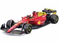 Bburago Ferrari F1-75 (2022): Modellauto im Maßstab 1:24, 16 Charles Leclerc, mit