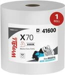 WypAll 41600 X70 Scheibenwischer, Jumbo-Rolle, Perf., 12 1/2 x 13 2/5, wei&szlig;, 870