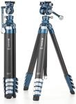 Benro CyanBird Kohlefaser-Stativ mit 5 Abschnitten und FS20PRO 2-in-1-Kopf