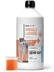 TESTURTEIL SEHR GUT 2025 ReaVET Lachs&ouml;l Hunde 1 Liter &ndash; Reich an Omega 3 & 6,