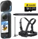 Insta360 X3 Schnee-Set: wasserdichte 360&deg; Action Kamera mit 1,27 cm (1/2