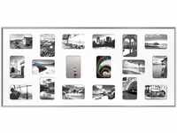 nielsen Aluminium Bilderrahmen Pixel-Collage, 109,2x49,5 cm - 18x 10x15 cm,...