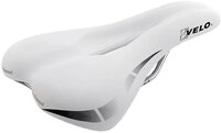 Velo Herren Sattel wide: channel-m, 270x175 mm, Wei&szlig;
