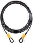 ONGUARD 152824 Mens Akita Wire B&uuml;gelschloss, Noir/Jaune, 460 cm x 10 mm