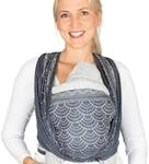 Hoppediz Babytragetuch gewebt ab Geburt, ergonomisches Tragetuch f&uuml;r Neugeborene und