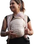Hoppediz Babytragetuch gewebt ab Geburt, ergonomisches Tragetuch f&uuml;r Neugeborene und