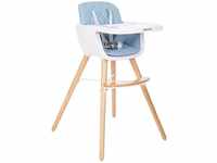 Woody 2-in-1 Holz Highchair Blue