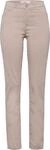 BRAX Damen Style Mary broek met 5 zakken in katoen-satijn Hose, Beige (Toffee 54),