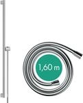 hansgrohe Brausestange Unica S Puro, Duschstange 90cm mit Brauseschlauch Isiflex
