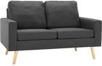vidaXL Sofa 2-Sitzer Zweisitzer Loungesofa Stoffsofa Polstersofa Sitzm&ouml;bel
