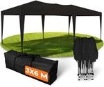 Kronenburg Faltpavillon wasserdicht Pavillon, Gartenzelt, 3x6 m - mit UV Schutz 50+,