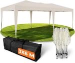 Kronenburg Faltpavillon wasserdicht Pavillon, Gartenzelt, 3x6 m - mit UV Schutz...
