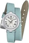 Tissot Damen Analog Quarz Armbanduhr Bellissima XS Double Tour Strap
