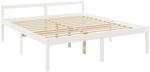 vidaXL Seniorenbett, Bett Holzbett f&uuml;r Schlafzimmer, Bettgestell Bettrahmen mit