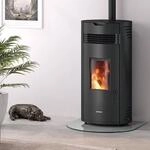 Justus | Pelletofen | Norta | 8 kW | Stahl Schwarz